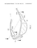 Floatable eyewear diagram and image