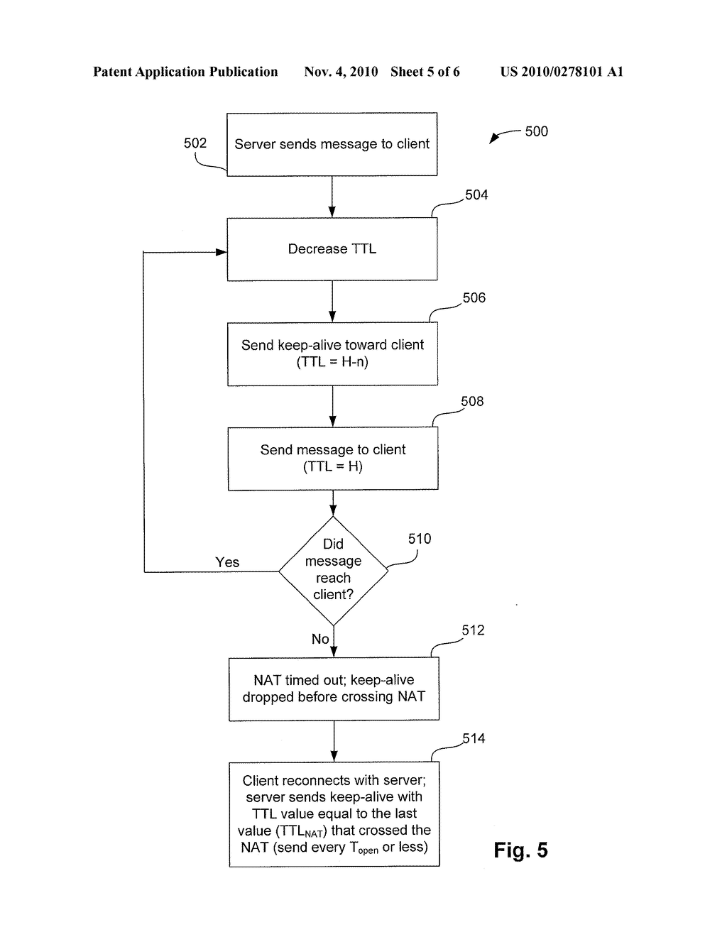 METHOD AND SYSTEM OF MAINTAINING A CONNECTION IN A NETWORK COMMUNICATION SYSTEM - diagram, schematic, and image 06