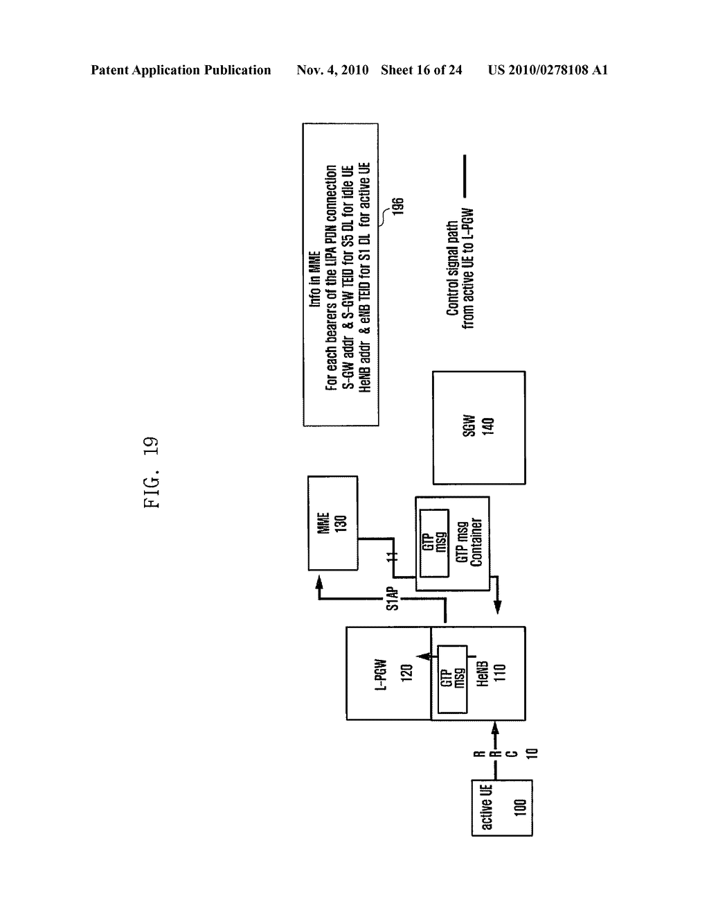 METHOD AND APPARATUS FOR SUPPORTING LOCAL IP ACCESS IN A FEMTO CELL OF A WIRELESS COMMUNICATION SYSTEM - diagram, schematic, and image 17