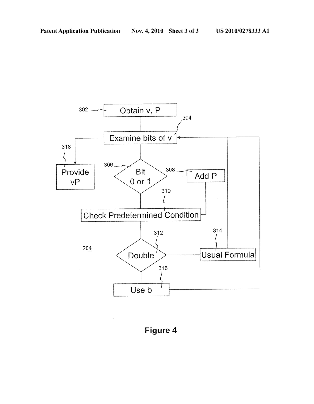 METHOD AND APPARATUS FOR PERFORMING ELLIPTIC CURVE ARITHMETIC - diagram, schematic, and image 04