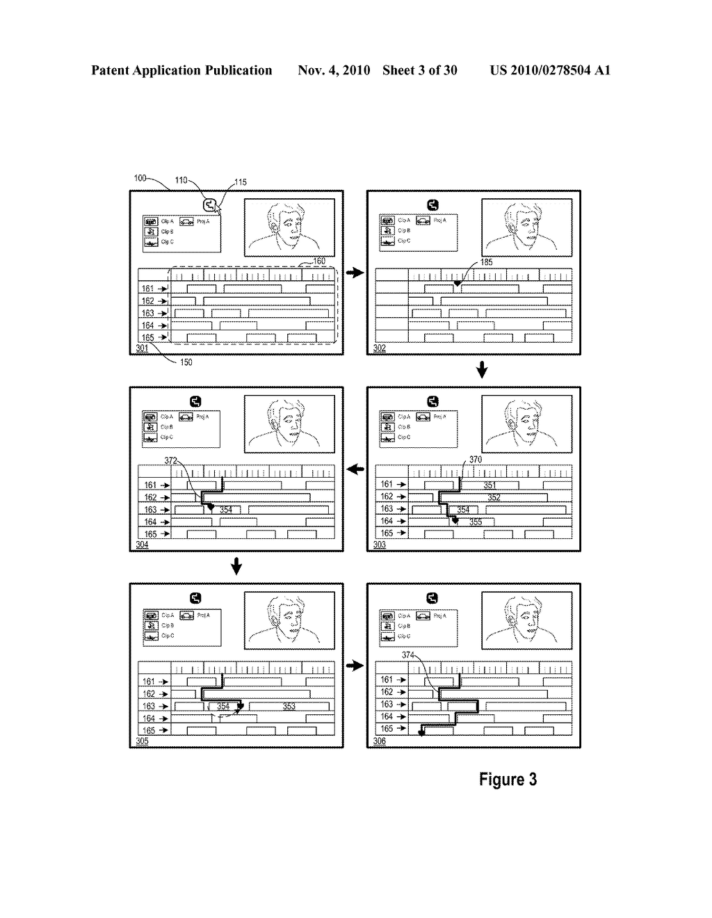 Tool for Grouping Media Clips for a Media Editing Application - diagram, schematic, and image 04