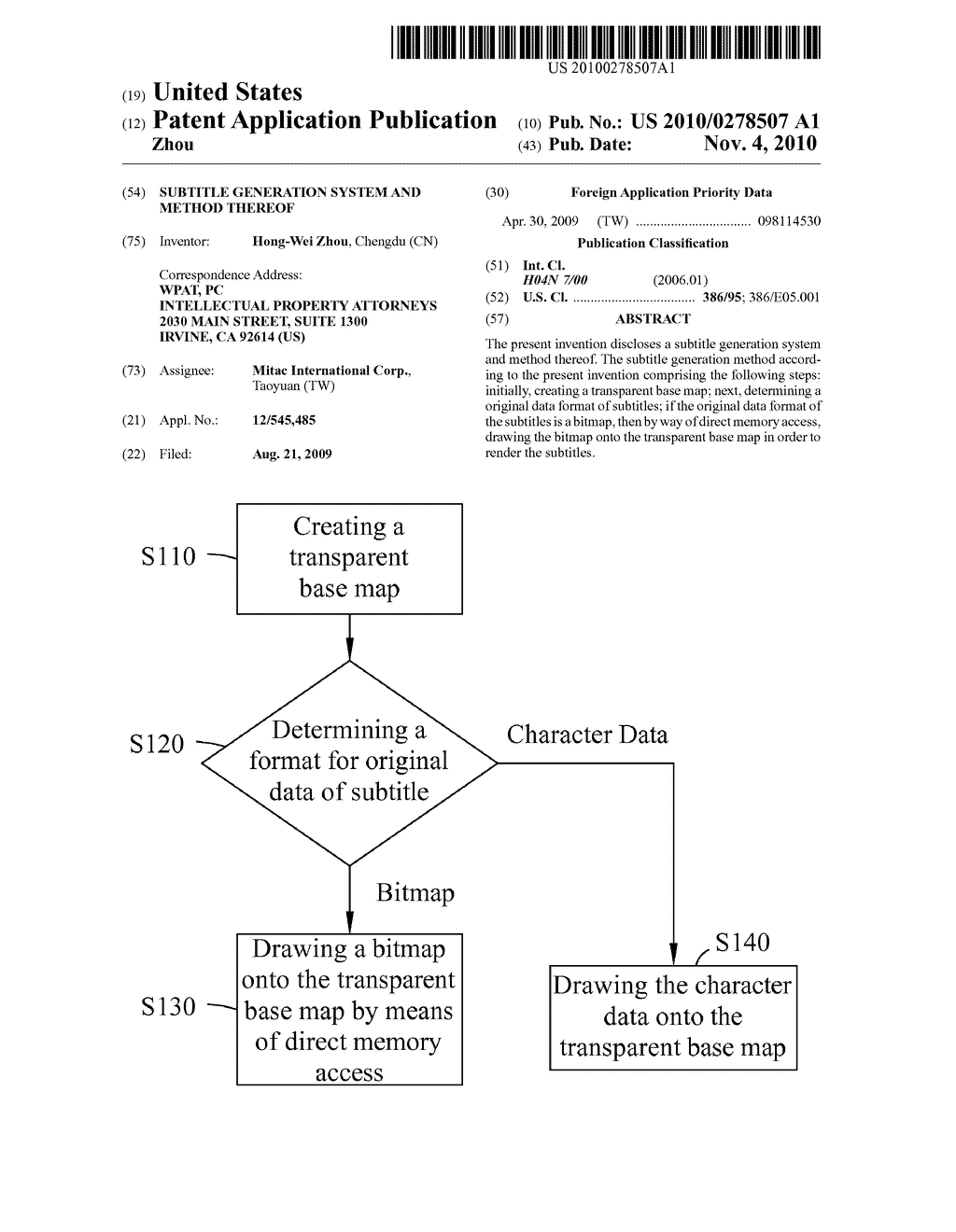 Subtitle Generation System and Method Thereof - diagram, schematic, and image 01