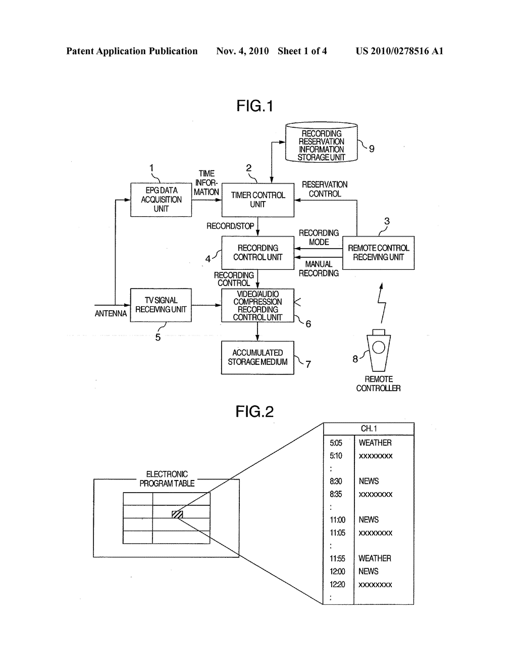 VIDEO RECORDER AND METHOD FOR CONFIGURING A RECORDING TIME - diagram, schematic, and image 02