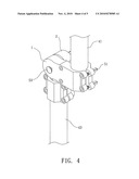 Connector structure of a music instrument stand diagram and image