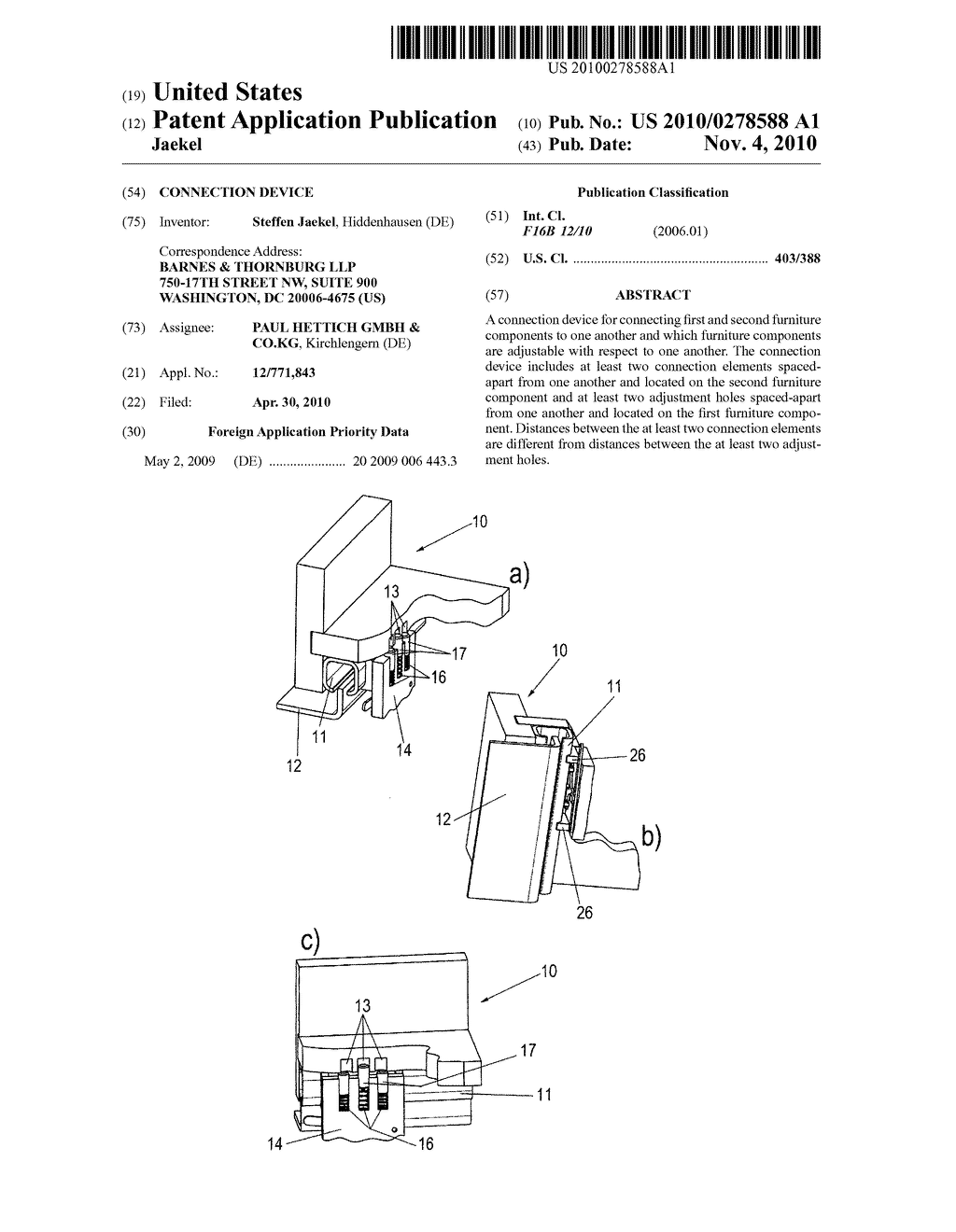 CONNECTION DEVICE - diagram, schematic, and image 01