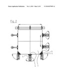 DEVICE FOR PRODUCING MOLDED PARTS FROM FIBER MATERIAL diagram and image