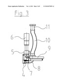 DEVICE FOR PRODUCING MOLDED PARTS FROM FIBER MATERIAL diagram and image