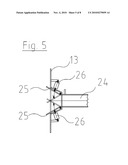 DEVICE FOR PRODUCING MOLDED PARTS FROM FIBER MATERIAL diagram and image