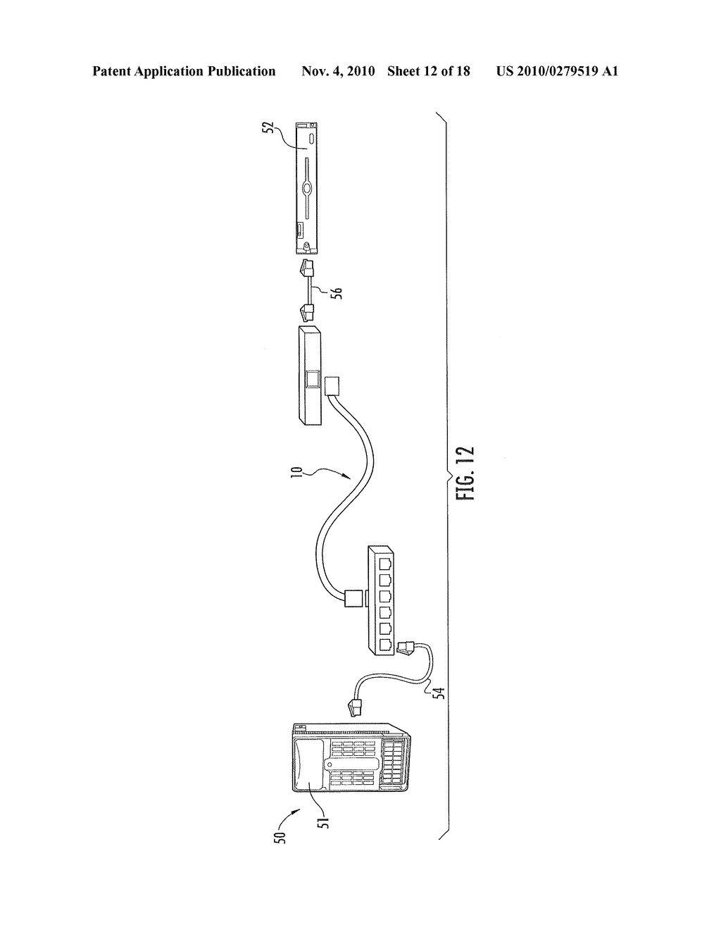 Assembly and System of Datacommunication Cables and Connectors - diagram, schematic, and image 13