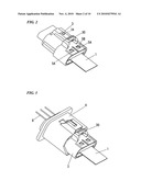 WATERPROOF CONNECTOR FOR FLEXIBLE SUBSTRATE diagram and image