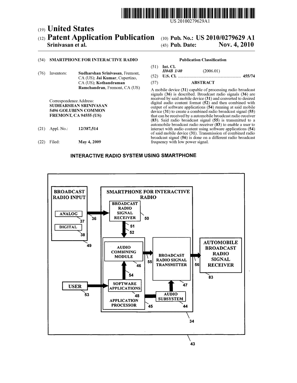 Smartphone for interactive radio - diagram, schematic, and image 01