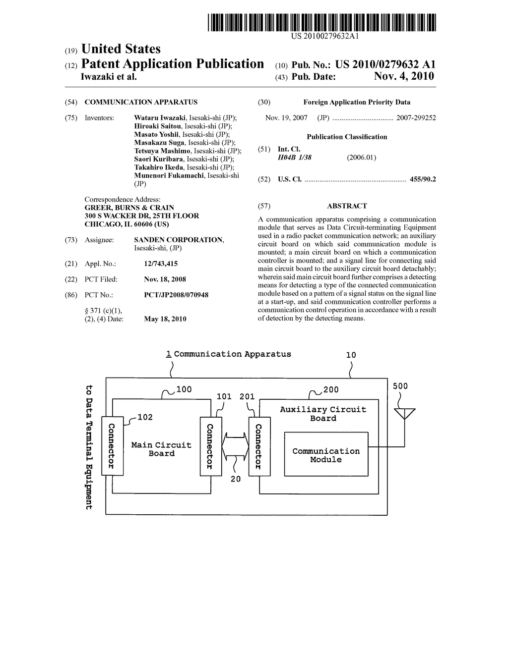 COMMUNICATION APPARATUS - diagram, schematic, and image 01