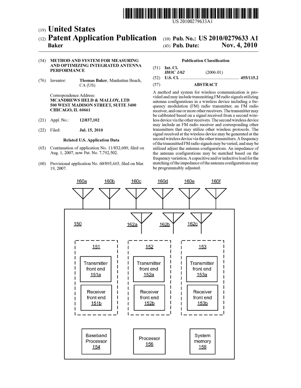 METHOD AND SYSTEM FOR MEASURING AND OPTIMIZING INTEGRATED ANTENNA PERFORMANCE - diagram, schematic, and image 01