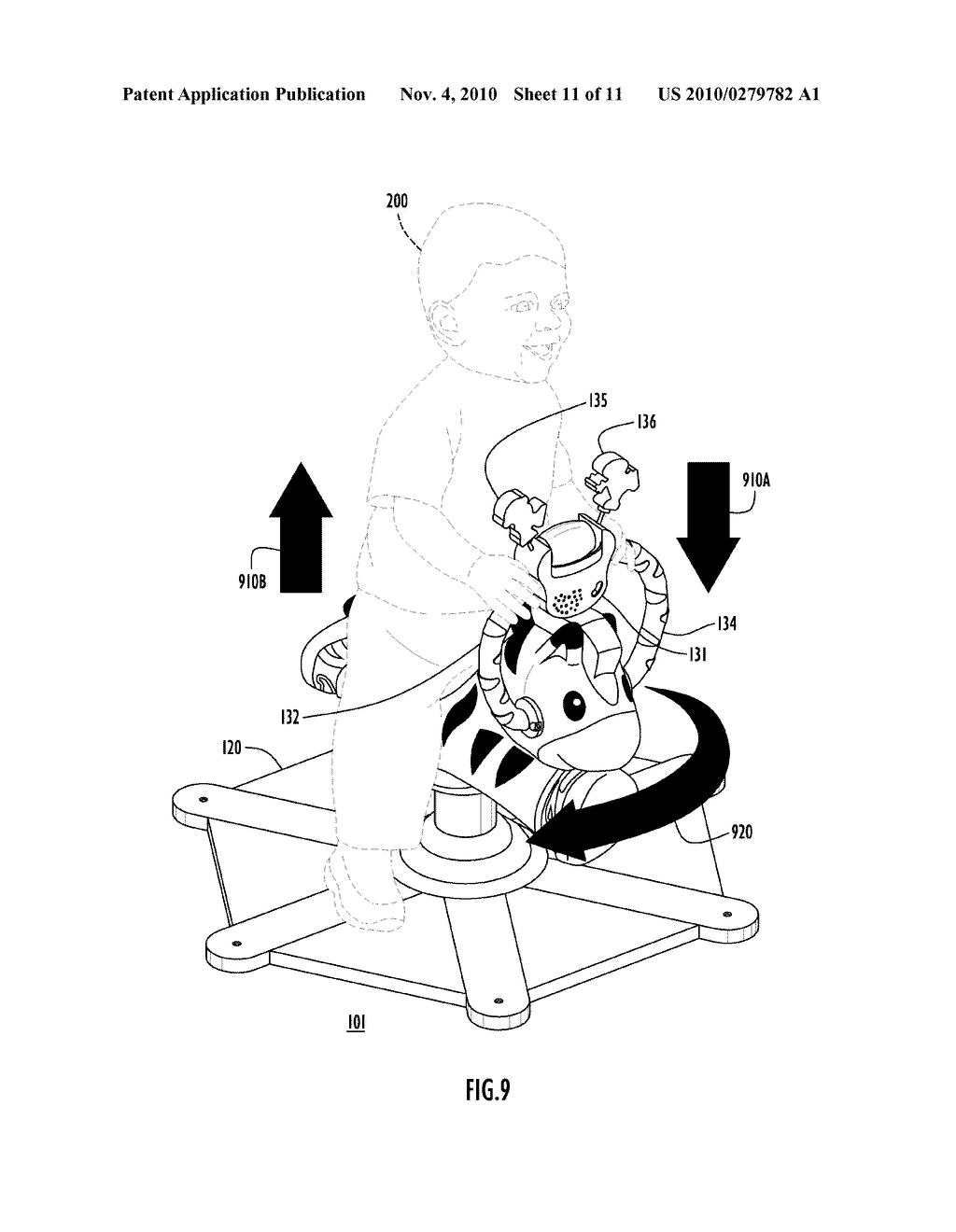 Portable Ride-On Bouncing and Spinning Toy - diagram, schematic, and image 12