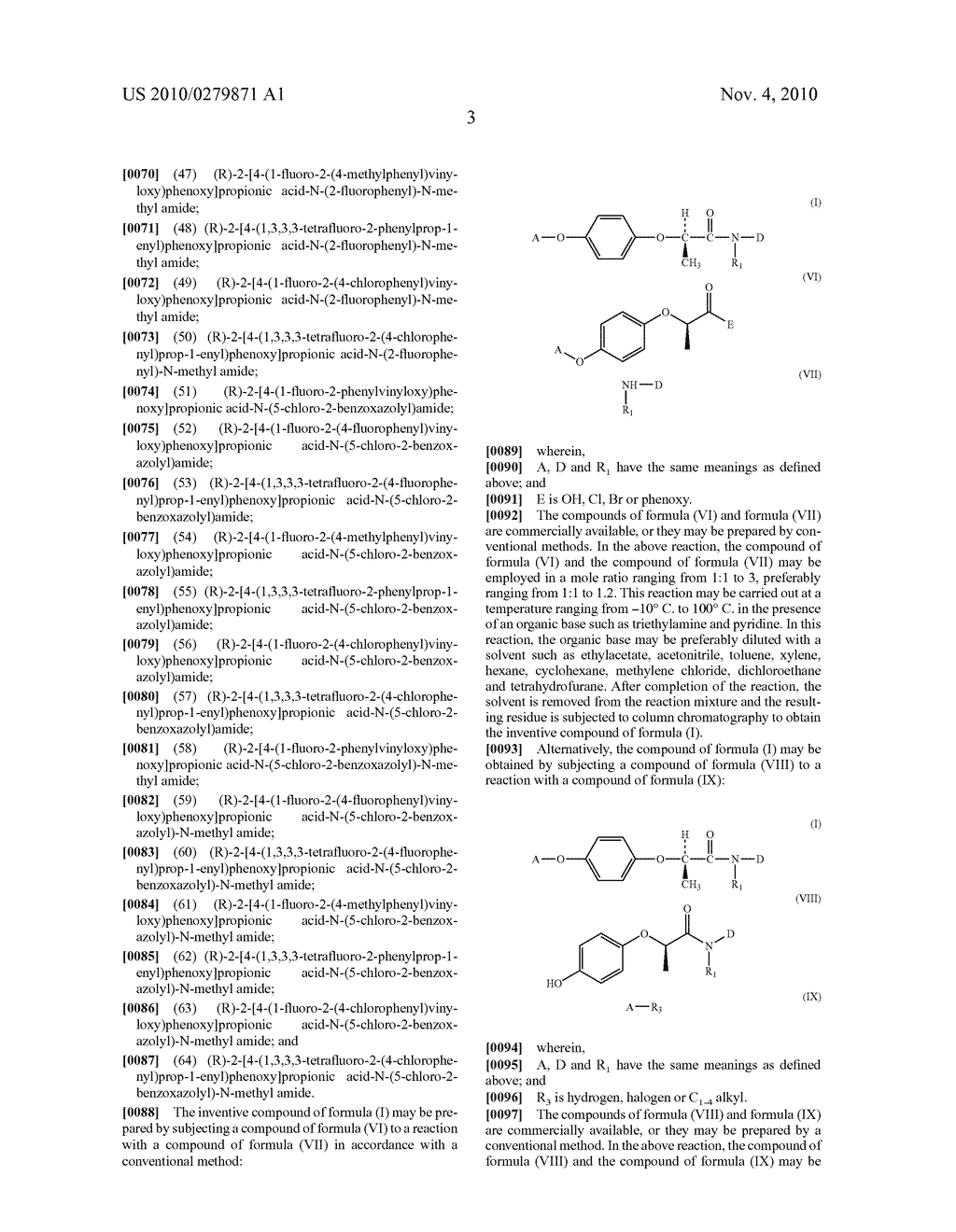 OPTICALLY ACTIVE (R)-ARYLOXYPROPIONIC ACID AMIDES AND HERBICIDAL COMPOSITION COMPRISING SAME - diagram, schematic, and image 04