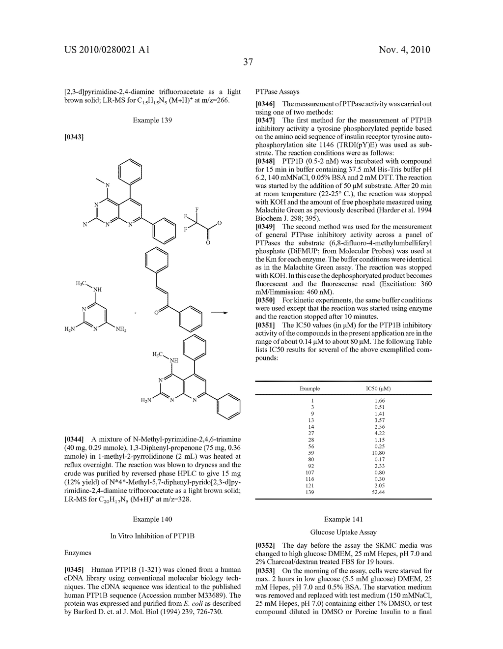 PYRIDOPYRIMIDINE PROTEIN TYROSINE PHOSPHATASE INHIBITORS - diagram, schematic, and image 38