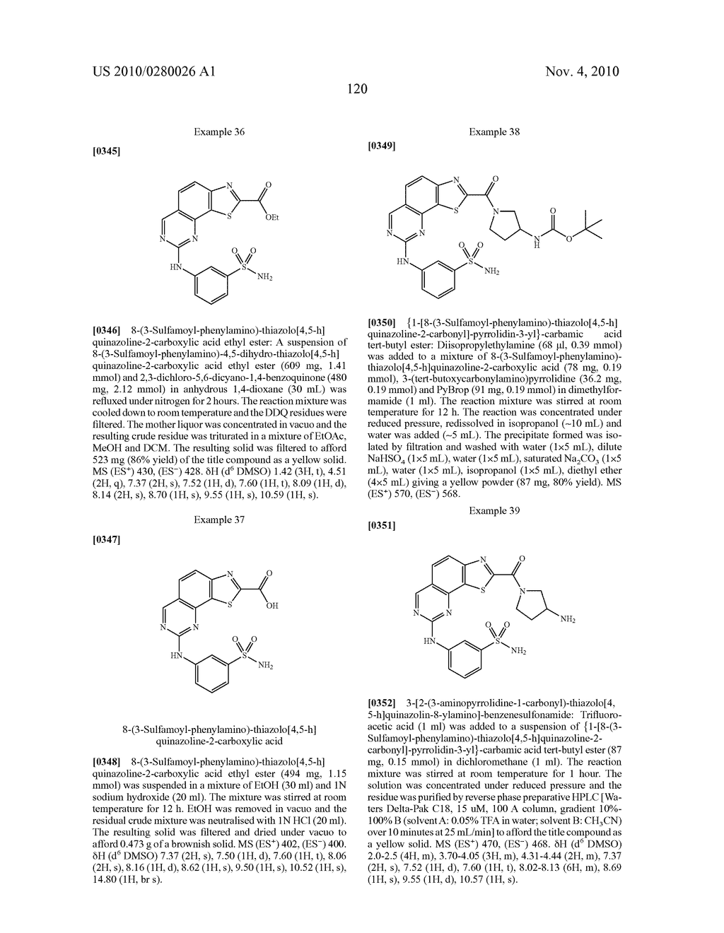 COMPOSITIONS USEFUL AS INHIBITORS OF PROTEIN KINASES - diagram, schematic, and image 121