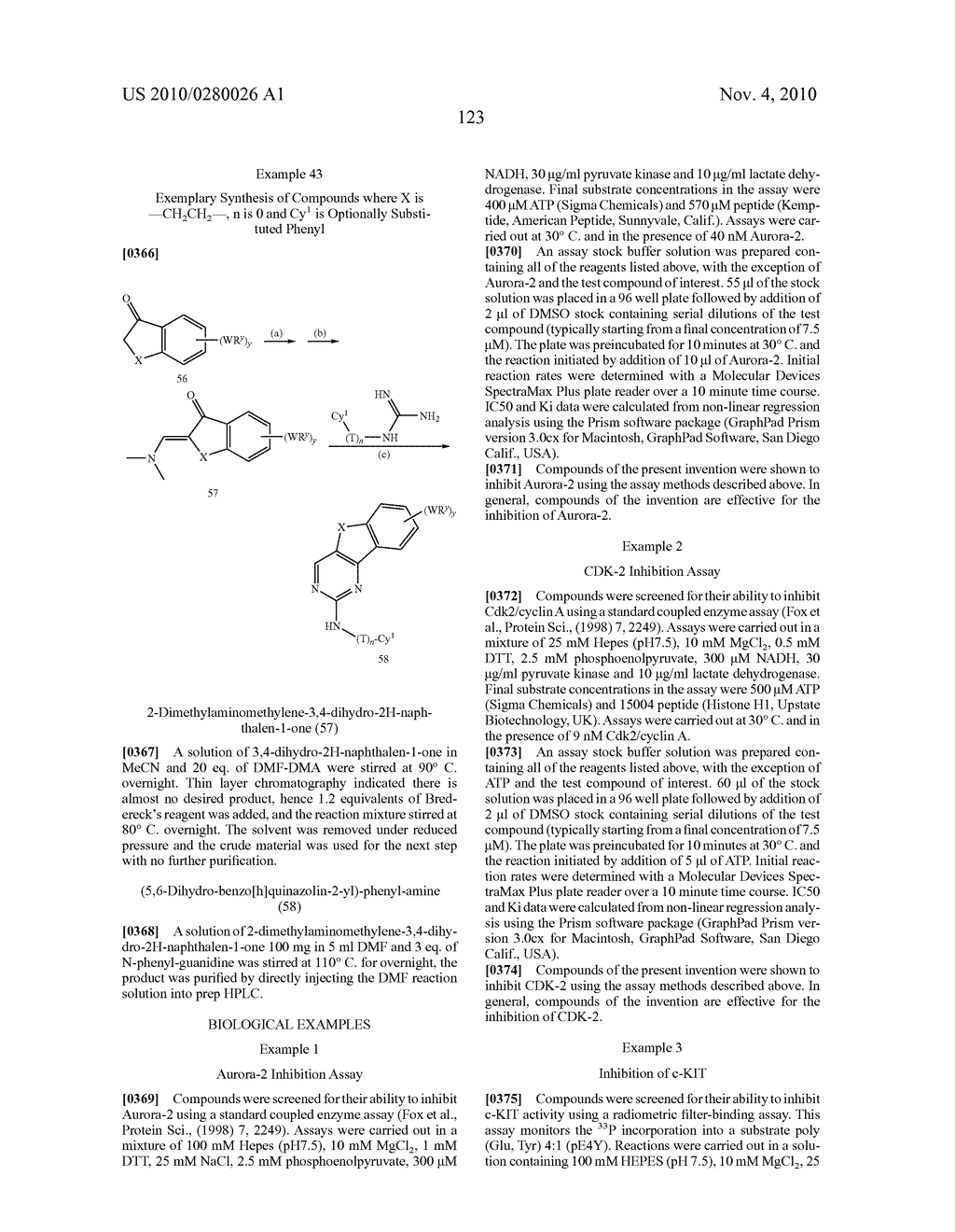 COMPOSITIONS USEFUL AS INHIBITORS OF PROTEIN KINASES - diagram, schematic, and image 124