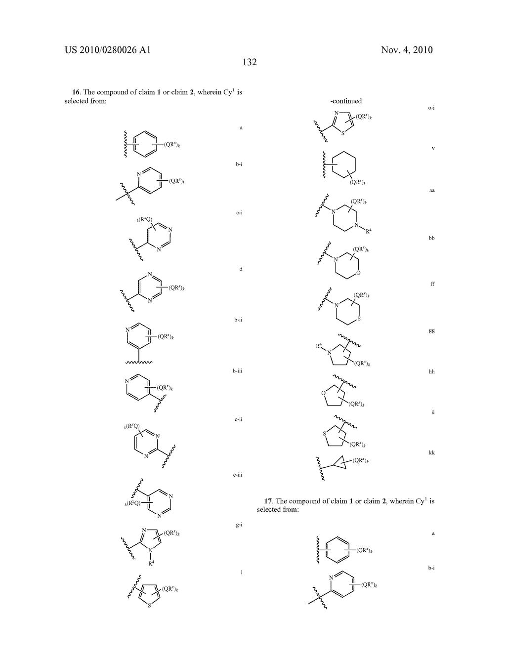 COMPOSITIONS USEFUL AS INHIBITORS OF PROTEIN KINASES - diagram, schematic, and image 133