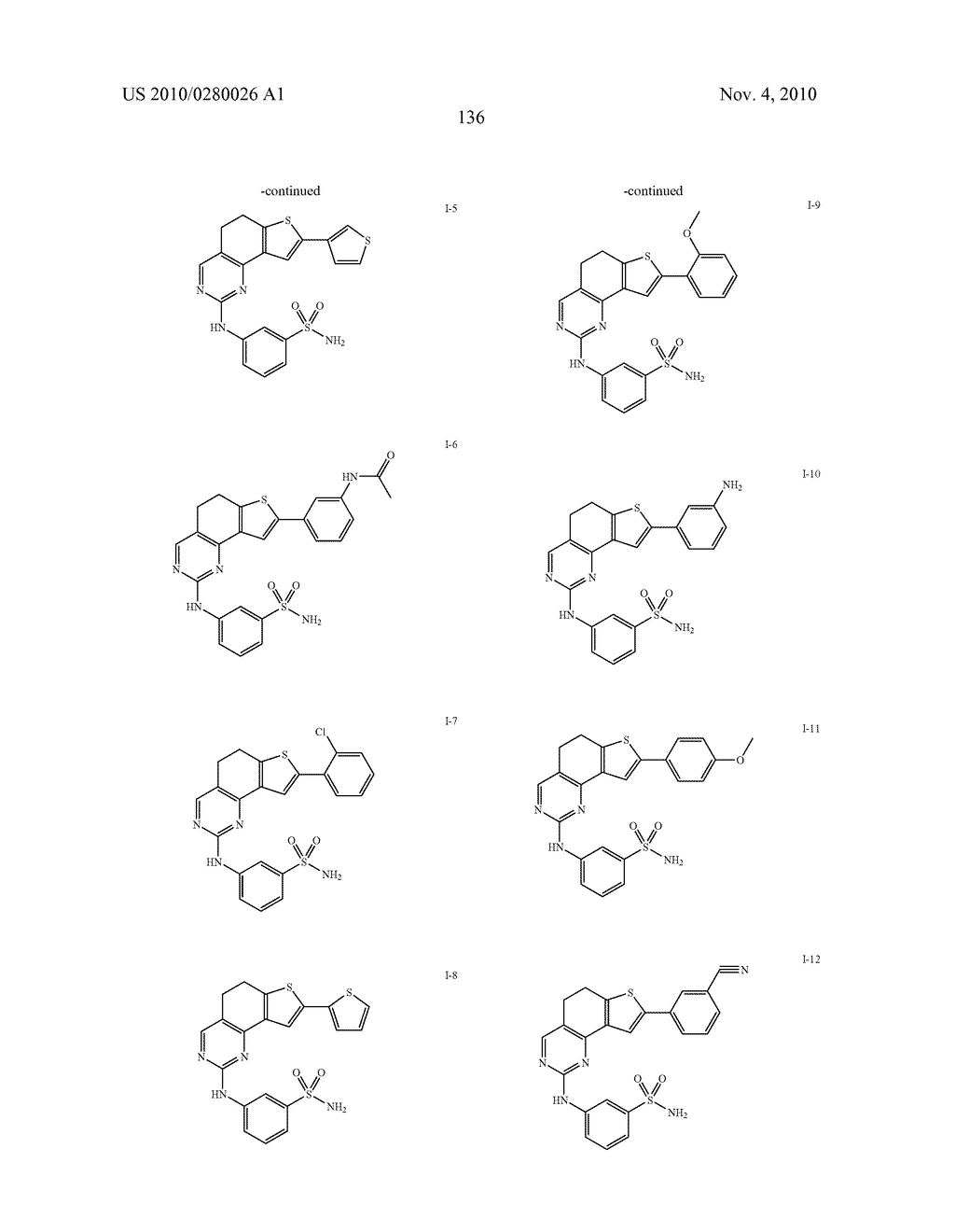 COMPOSITIONS USEFUL AS INHIBITORS OF PROTEIN KINASES - diagram, schematic, and image 137