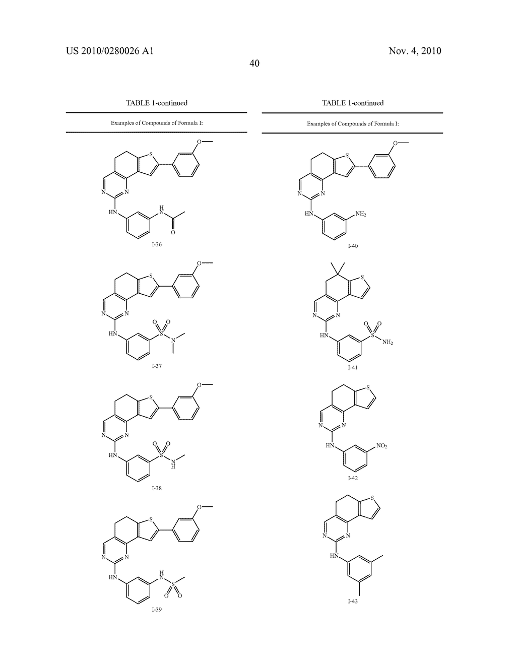 COMPOSITIONS USEFUL AS INHIBITORS OF PROTEIN KINASES - diagram, schematic, and image 41