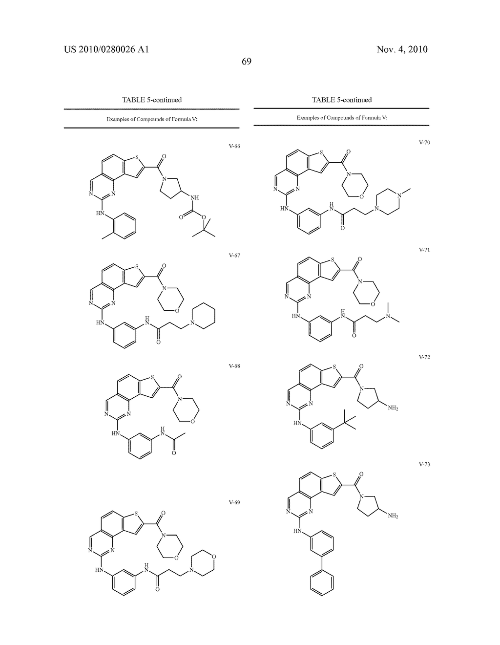 COMPOSITIONS USEFUL AS INHIBITORS OF PROTEIN KINASES - diagram, schematic, and image 70