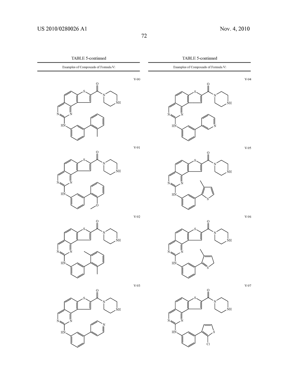 COMPOSITIONS USEFUL AS INHIBITORS OF PROTEIN KINASES - diagram, schematic, and image 73