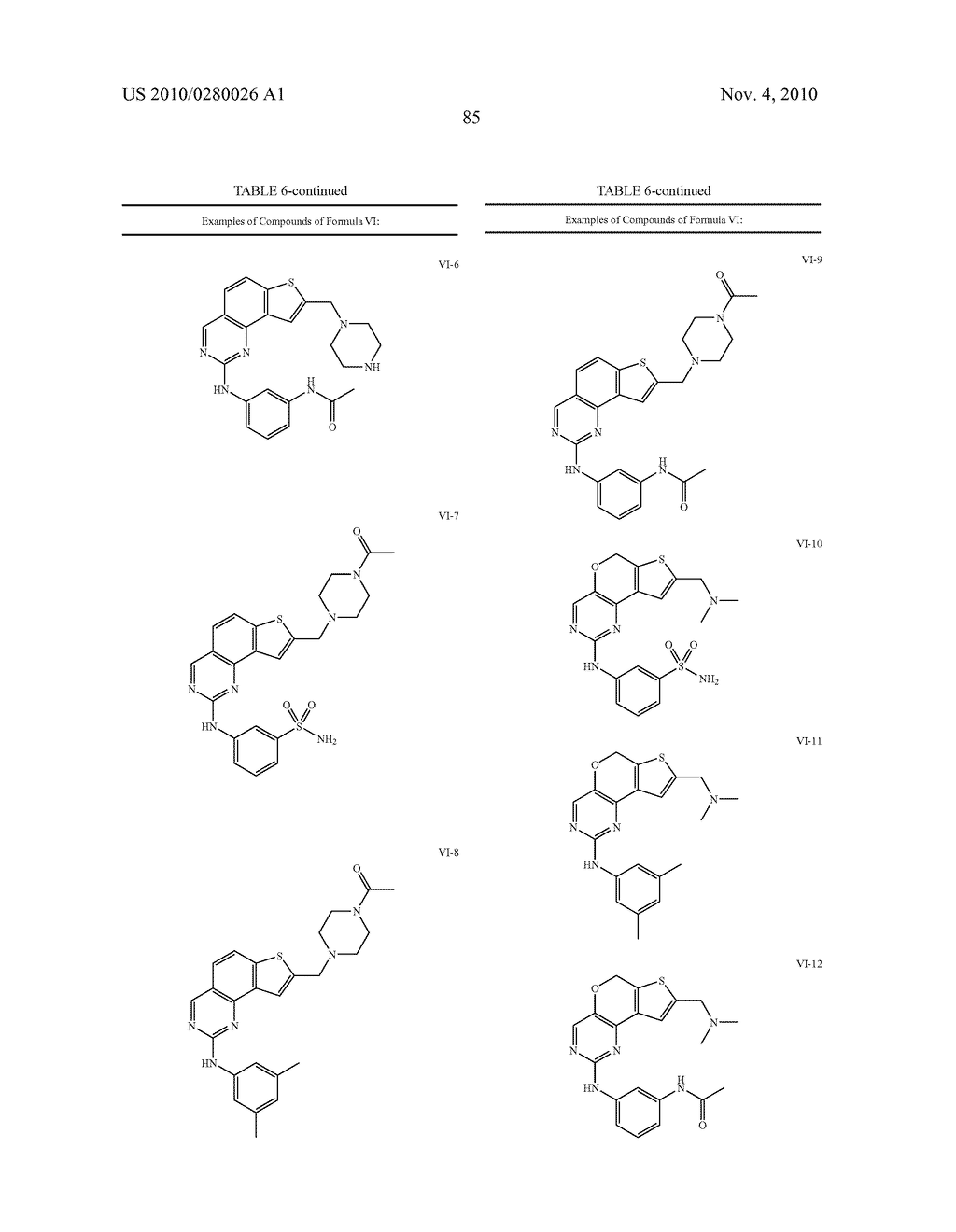 COMPOSITIONS USEFUL AS INHIBITORS OF PROTEIN KINASES - diagram, schematic, and image 86