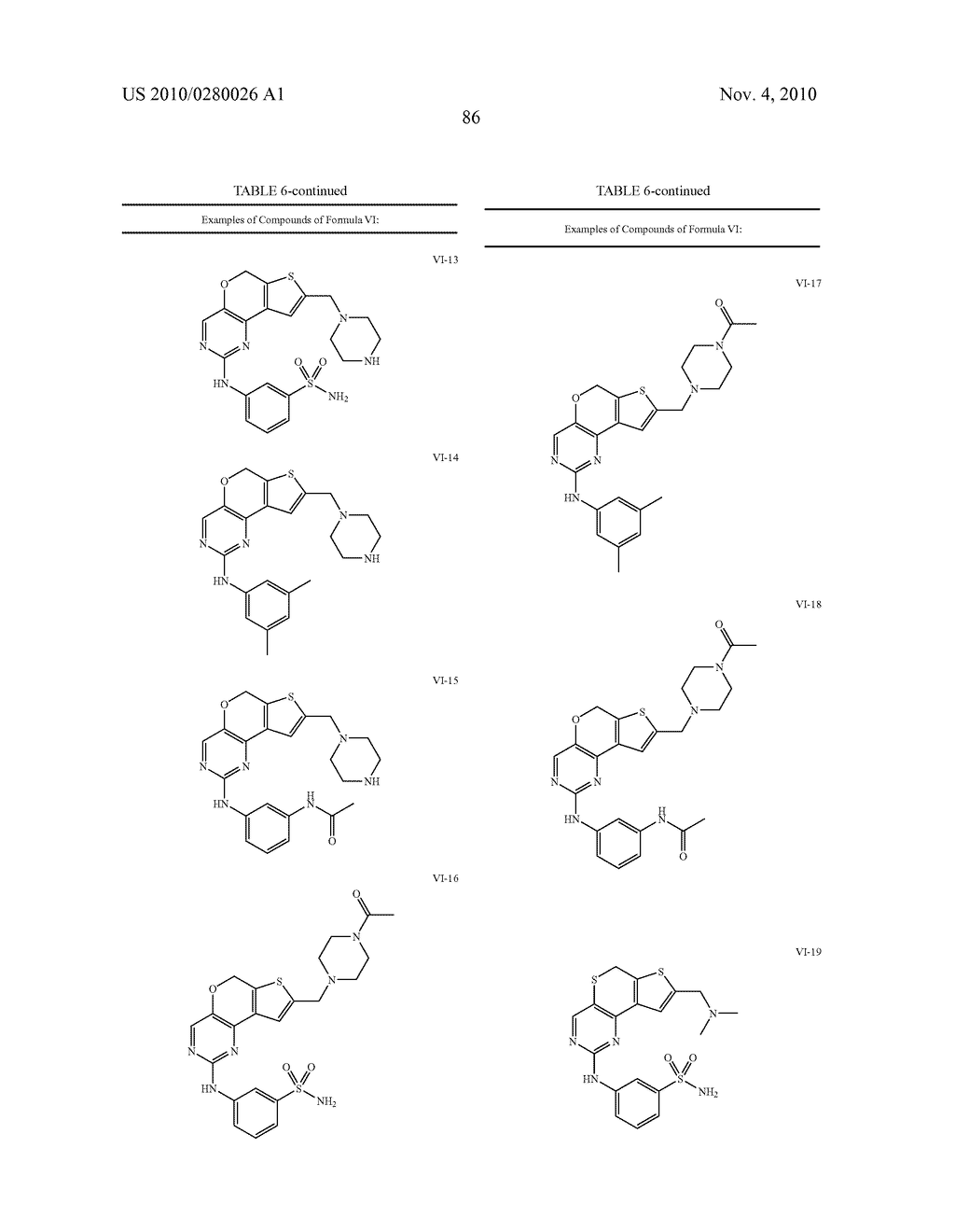 COMPOSITIONS USEFUL AS INHIBITORS OF PROTEIN KINASES - diagram, schematic, and image 87