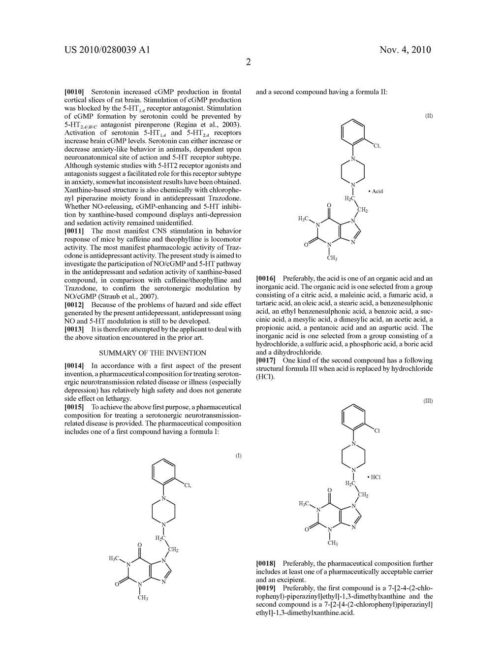 PHARMACEUTICAL COMPOSITIONS COMPRISING CHLOROPHENYL PIPERAZINE DERIVED COMPOUNDS AND USE OF THE COMPOUNDS IN PRODUCING MEDICAMENTS - diagram, schematic, and image 14