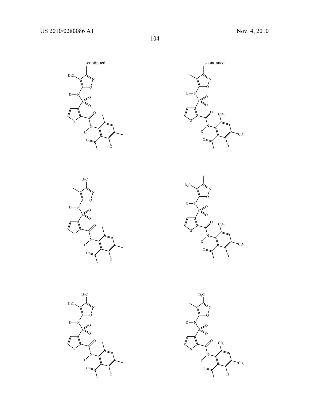 SUBSTITUTED THIOPHENES - diagram, schematic, and image 105