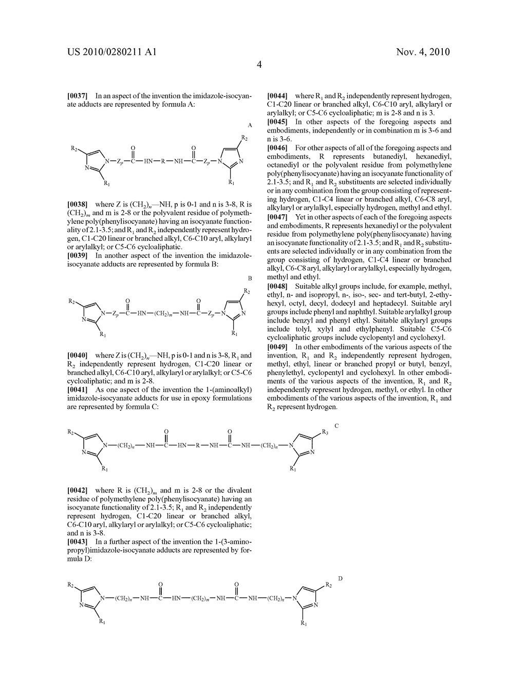 FAST CURABLE EPOXY COMPOSITIONS CONTAINING IMIDAZOLE-AND 1 -(AMINOALKYL) IMIDAZOLE-ISOCYANATE ADDUCTS - diagram, schematic, and image 14