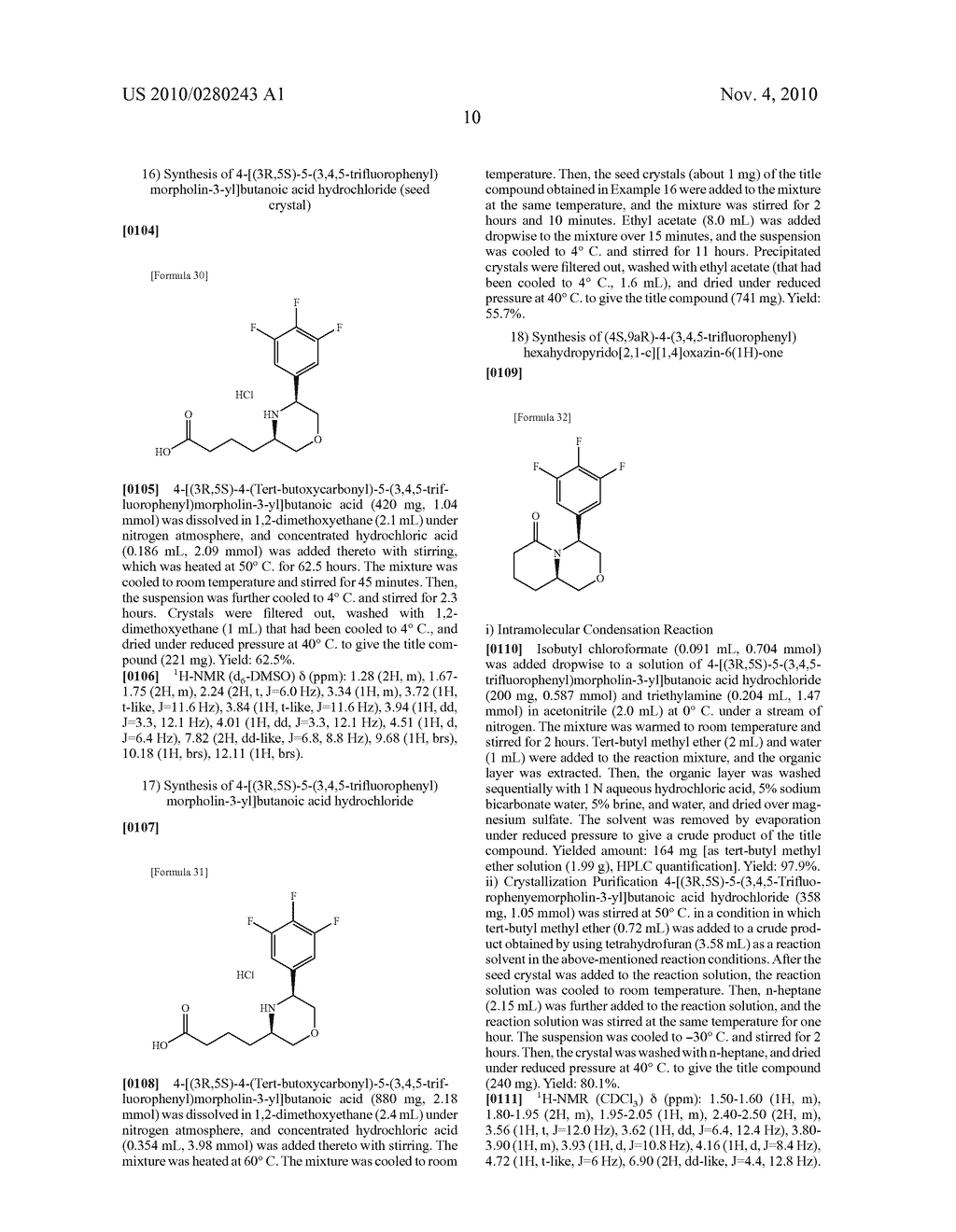 PROCESS FOR PRODUCTION OF 4- (SUBSTITUTED PHENYL) HEXAHYDROPYRIDO [2,1-C] [1,4] OXAZIN-6-ONE - diagram, schematic, and image 11