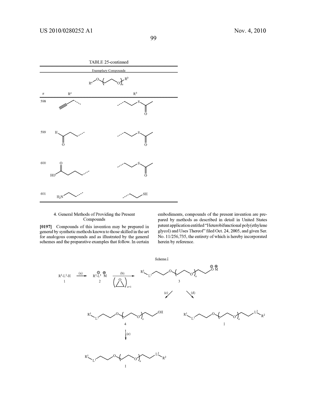 POLY(ETHYLENE GLYCOL) CONTAINING CHEMICALLY DISPARATE ENDGROUPS - diagram, schematic, and image 100