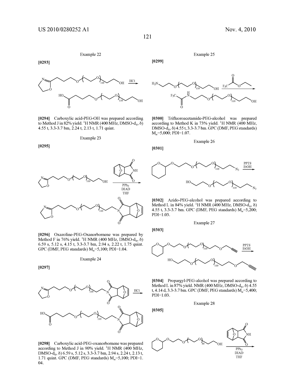 POLY(ETHYLENE GLYCOL) CONTAINING CHEMICALLY DISPARATE ENDGROUPS - diagram, schematic, and image 122