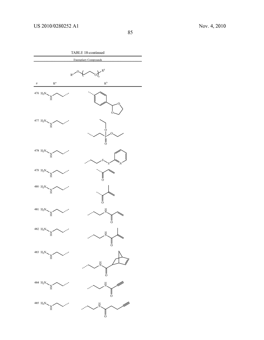 POLY(ETHYLENE GLYCOL) CONTAINING CHEMICALLY DISPARATE ENDGROUPS - diagram, schematic, and image 86