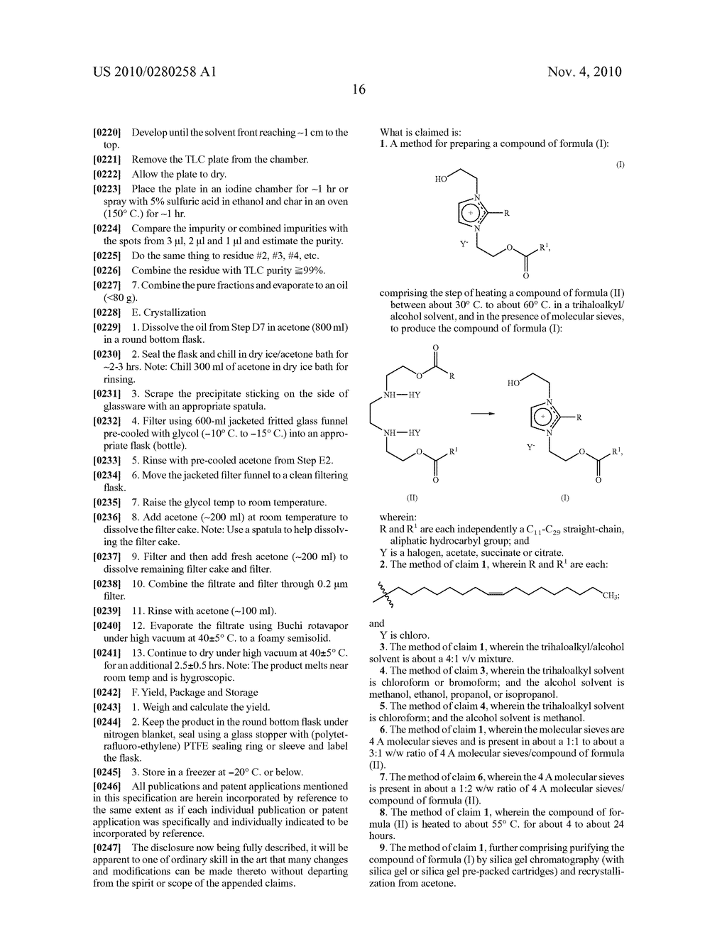 METHODS FOR THE PREPARATION OF AMPHILLIC NITROGEN CONTAINING IMIDAZOLINIUM DERIVATIVE COMPOUNDS - diagram, schematic, and image 17