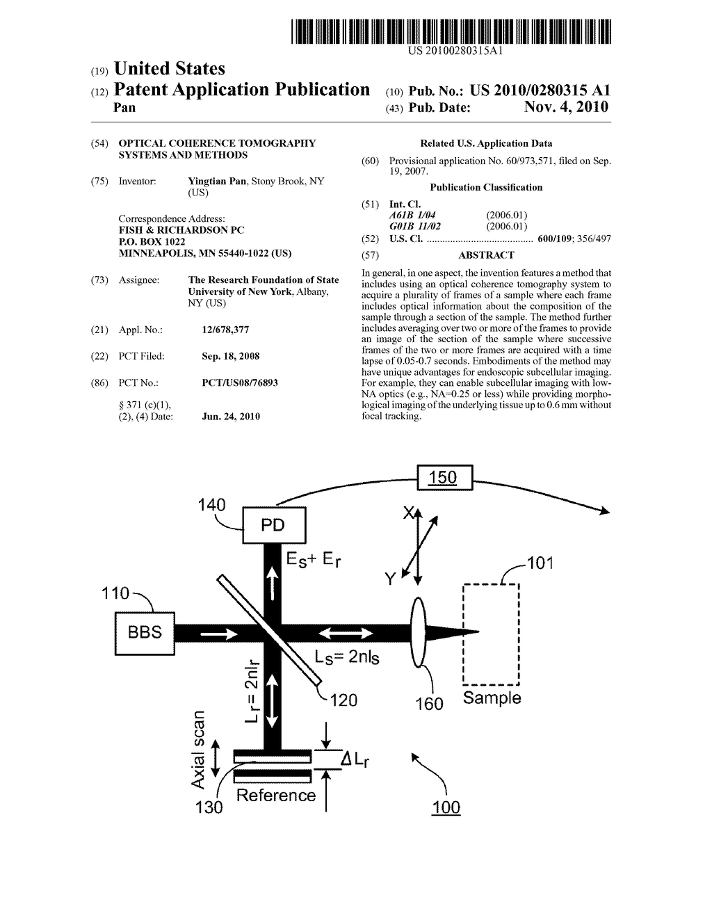 OPTICAL COHERENCE TOMOGRAPHY SYSTEMS AND METHODS - diagram, schematic, and image 01