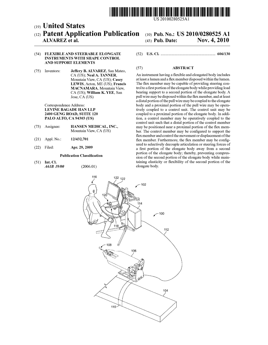 FLEXIBLE AND STEERABLE ELONGATE INSTRUMENTS WITH SHAPE CONTROL AND SUPPORT ELEMENTS - diagram, schematic, and image 01