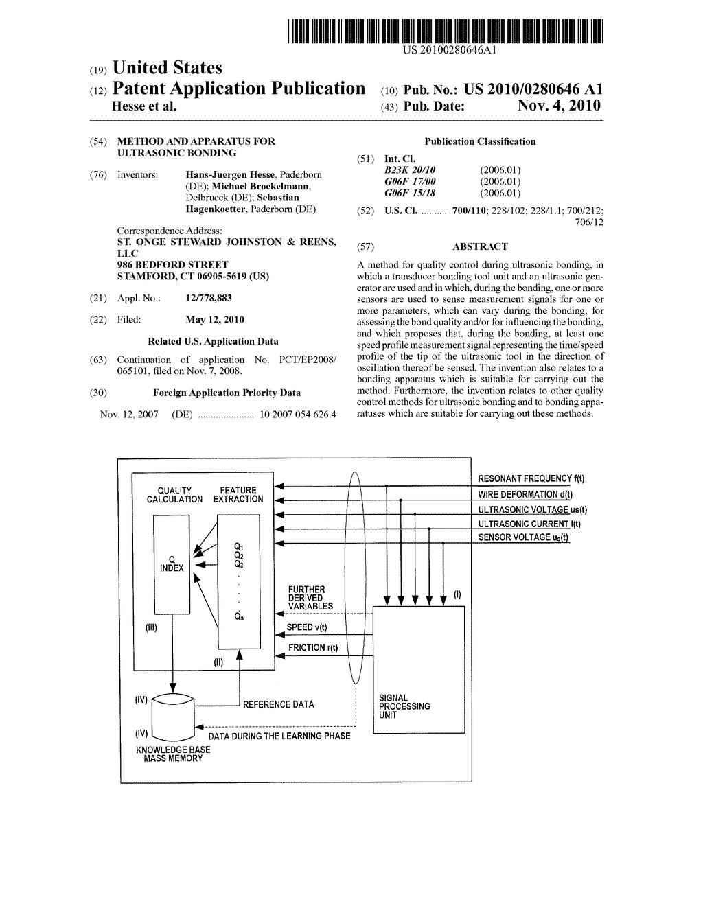 Method And Apparatus For Ultrasonic Bonding - diagram, schematic, and image 01