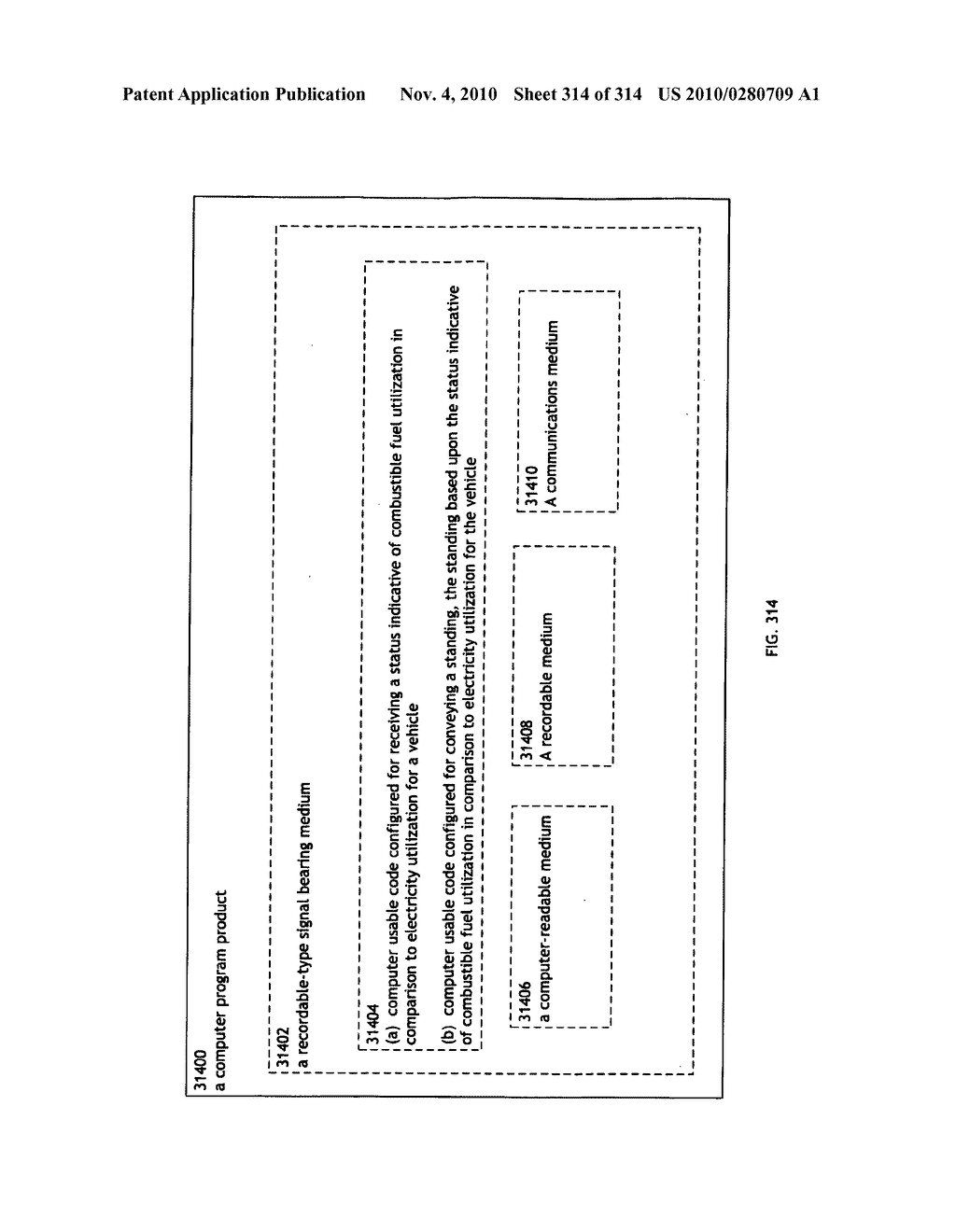 Awarding standings to a vehicle based upon one or more fuel utilization characteristics - diagram, schematic, and image 315