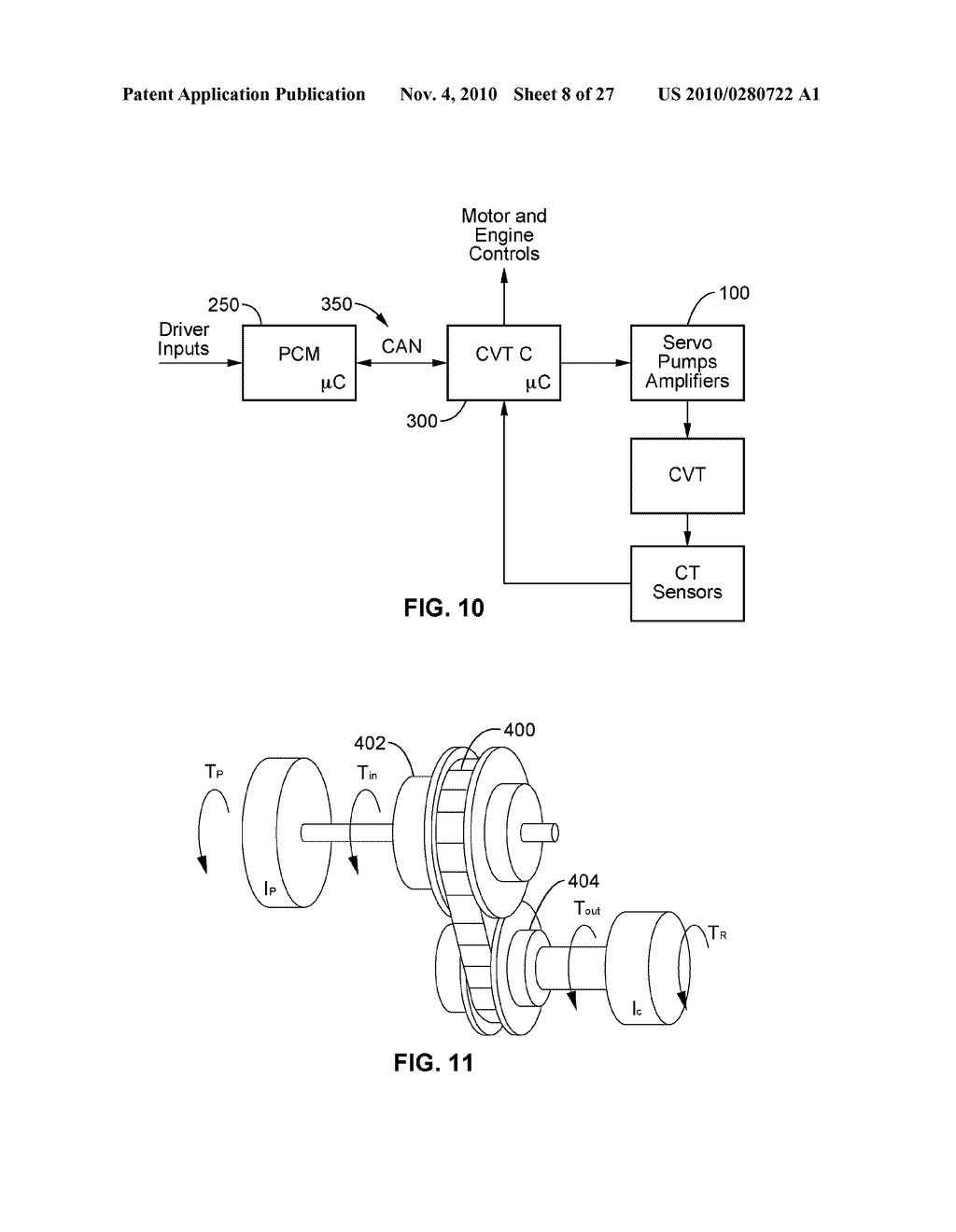 METHOD AND SYSTEM FOR CONTROLLING RATE OF CHANGE OF RATIO IN A CONTINUOUSLY VARIABLE TRANSMISSION - diagram, schematic, and image 09