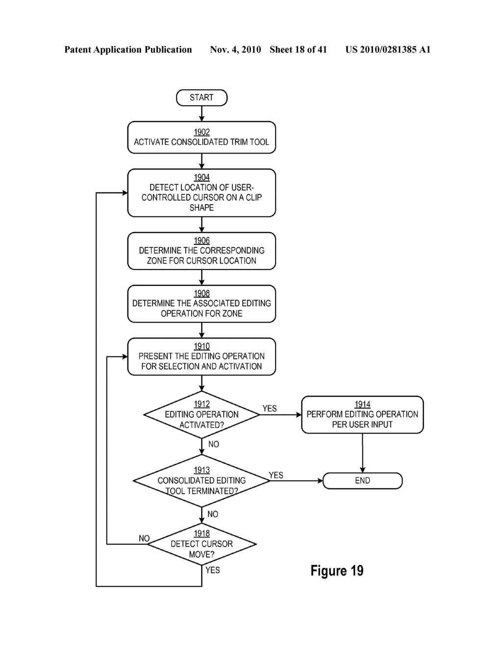 Presenting an Editing Tool in a Composite Display Area - diagram, schematic, and image 19