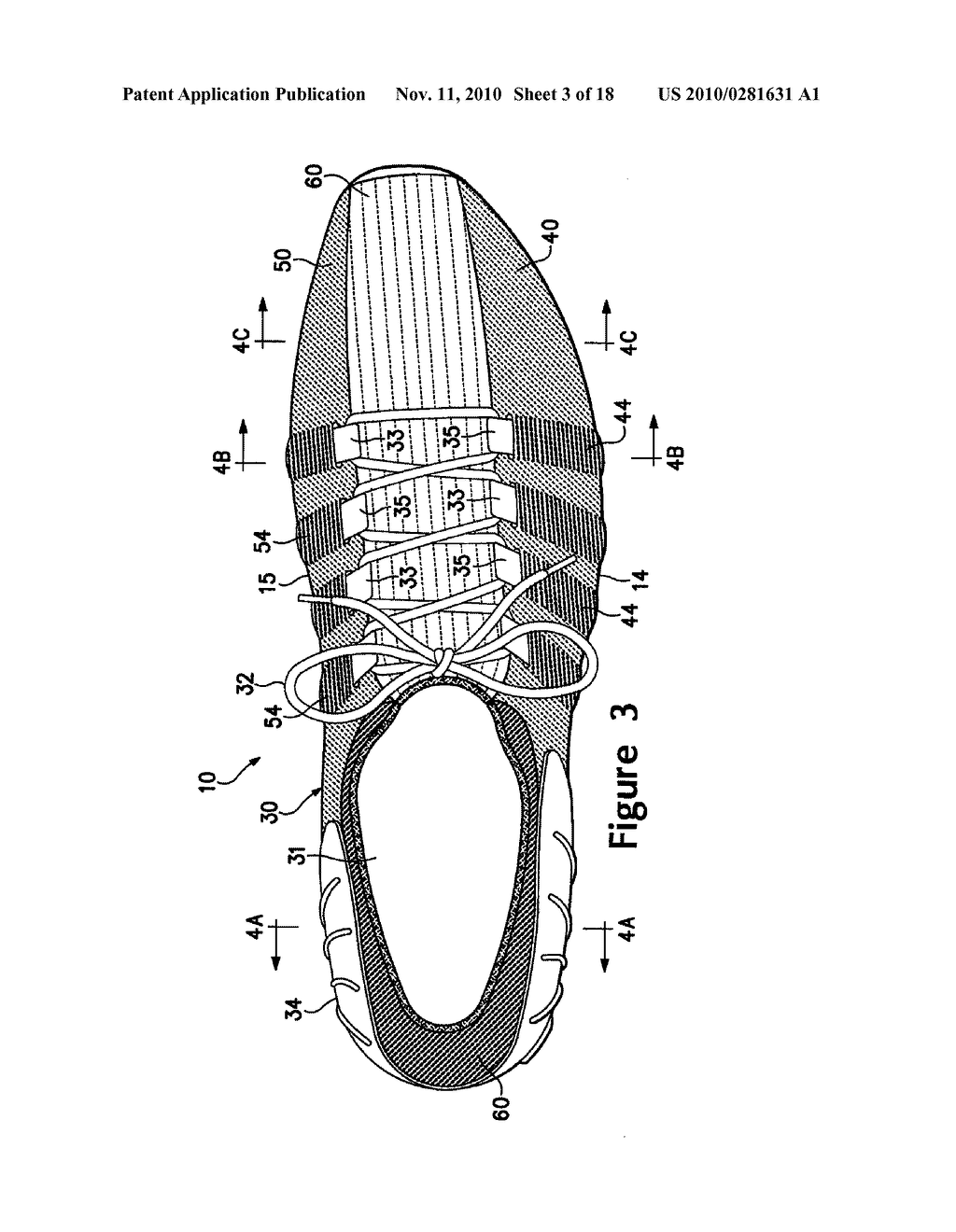 ARTICLE OF FOOTWEAR HAVING A FLAT KNIT UPPER CONSTRUCTION OR OTHER UPPER CONSTRUCTION - diagram, schematic, and image 04