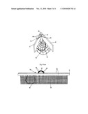 Collapsible loop-spring actuated fish cradle device diagram and image