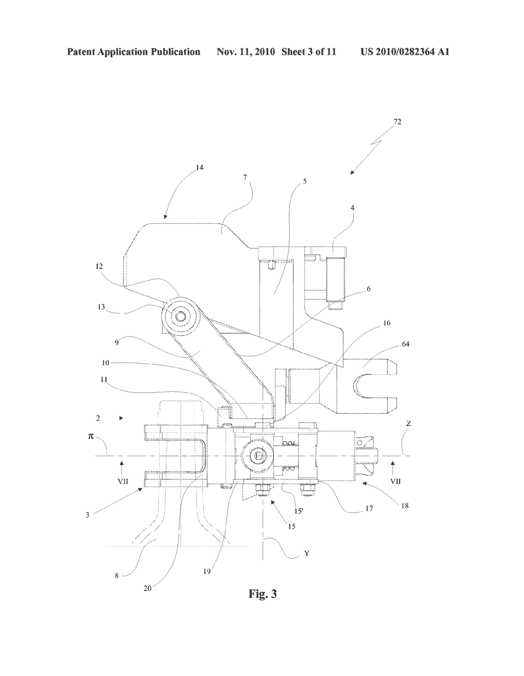 MACHINE FOR TREATING CONTAINERS, IN PARTICULAR IN A PLANT FOR BOTTLING FOOD PRODUCTS - diagram, schematic, and image 04