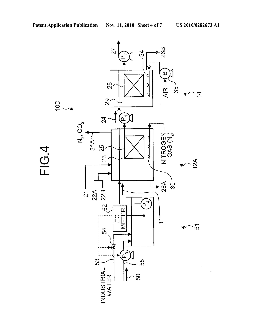 METHOD AND APPARATUS FOR TREATING NITRATE WASTE LIQUID - diagram, schematic, and image 05