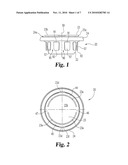 VENTED CLOSURE ASSEMBLY FOR A CONTAINER diagram and image