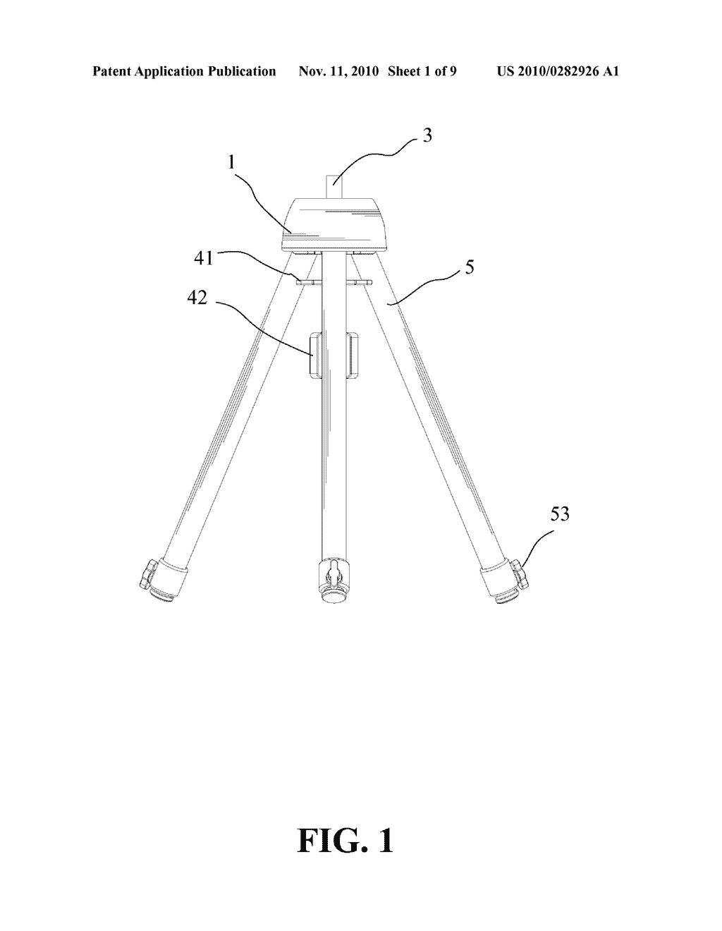 CONTINUOUSLY ANGLE-ADJUSTABLE MULTIFUNCTION TRIPOD - diagram, schematic, and image 02