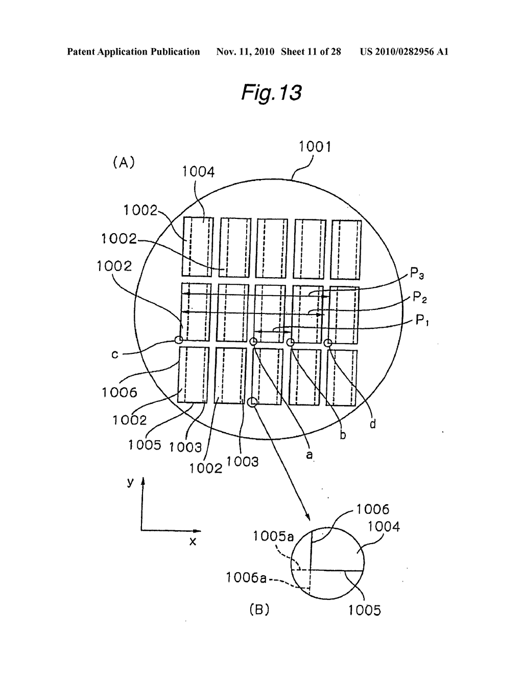 XY-COORDINATE COMPENSATION APPARATUS AND METHOD IN SAMPLE PATTERN INSPECTION APPARATUS - diagram, schematic, and image 12